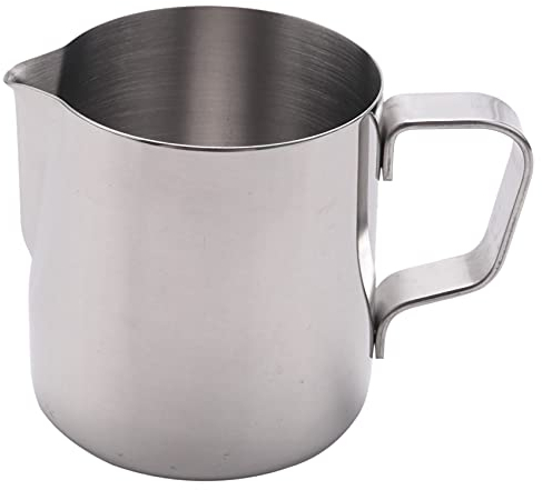Graootoly Milk Jug Milk Pitcher Stainless Steel Milk Bowls for Craft Coffee Latte Milk Frothing Pitcher Latte Art (200ml)
