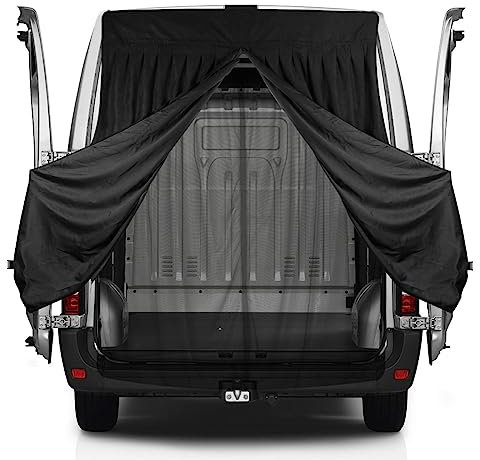Opaltool Mosquitera Lateral Magnética para Ford Transit Custom, Mosquitera para Furgoneta con Interior de Gamuza para Evitar Insectos con Cierre Magnético para Camping al Aire Libre (HQ-C-JMS378)