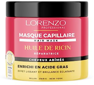 Rizinusöl-Haarmaske (Geschädigtes Haar) 500 ml Lorenzo Professional