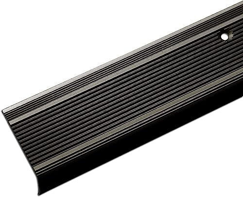 casa pura Aluwinkel Treppenprofil L-Form Winkelprofil Gelocht | Bronze | eloxierte Stufenkantenprofil für Parkett und Laminat 1 Stück, 134 cm Länge 3 x 2 cm - Integral