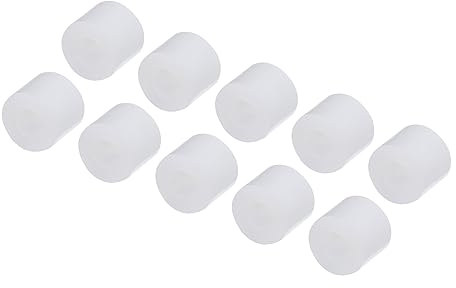 QUARKZMAN 0.5x0.2 Gewindefreie Säule Abstandshalter x 50Stk Rund Abstandshalter für Steckdosen 3D-Drucker und Drohnen [Weiß Plastik]