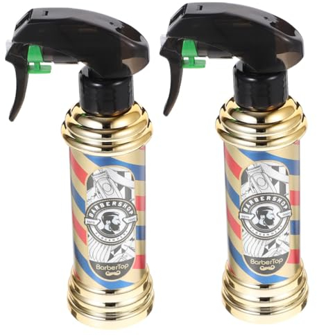 Didiseaon 2 Piezas Rociador De Agua Rociador De Maquillaje Vacío Pulverizador Tipo Prensa Pulverizador De Barbería Botellas De Spray Recargables Pava Oficina Planta La Mascota Antiguo