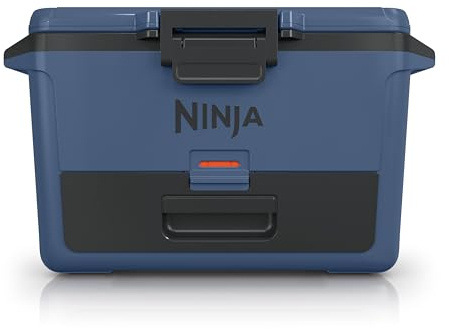 Ninja FB151BL FrostVault - Enfriador Duro de 50 Cuartos con Zona Seca, cajón de Almacenamiento seco Integrado a Temperatura del refrigerador, Enfriador Aislado, Mantiene el Hielo