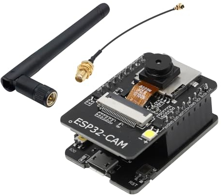 APKLVSR ESP-CAM WiFi Bluetooth Entwicklungsplatine, ESP 2.4G DC 5V Dual-Core Board mit OV2640 Kamera TF Card mit Antennen IPEX für Arduino