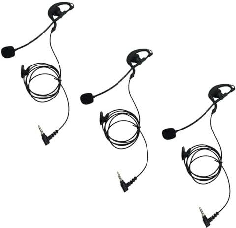 stdgove Kabelgebundener Ohrhörer, 3,5 mm, Fußball-Headset, Schiedsrichter, Coaching-Kopfhörer mit offenem Mikrofon, Gegensprechanlage, Kommunikations-Kopfhörer, Coms-Ohrstück für Ejeas v4 v6 pro (im