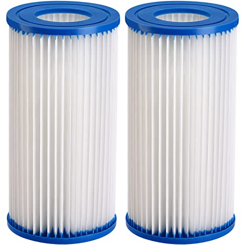 Monzana® Filterkartuschen Größe III 205x105mm 2er Set Typ A Auswaschbar Wasserfilter für Pool Whirlpool Schwimmbecken SPA