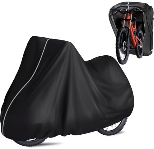 REAWOW Bicycle Cover Waterproof Bike Garage for 1 Bicycle, Bike Tarpaulin Outdoor Bicycle Rain Cover Rain/Snow Protection