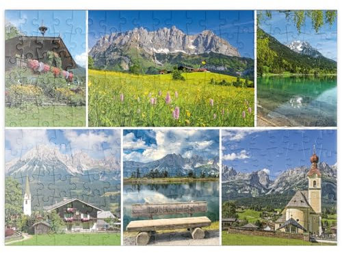 MyPuzzle Am Wilden Kaiser: Ellmau, Scheffau und Going in Tirol - Premium 200 Teile Puzzle - MyPuzzle Sonderkollektion von Starnberger Spiele