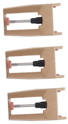 ibasenice Puntina Ricambio Per Giradischi D'epoca in Gemme Rosse e Alluminio Set 3 Puntine Per Giradischi in Vinile Compatibili Diversi Modelli Facile Installazione e Qualità Sonora Chiara