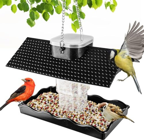 Vogelfutterspender, Vogelfutterhaus, Vogelfutterstation, Vogelhaus Zum Aufhängen, Futterhaus Für Vögel, Vogelfutterhaus Zum Aufhängen Faltbarer Für Balkon Garten Terrasse