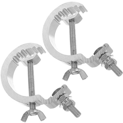 WESIEVYA 2pcs Truss Clamps Stage Light Hook for Spot Lights Pole Clamps Heavy Duty Hooks for Truss