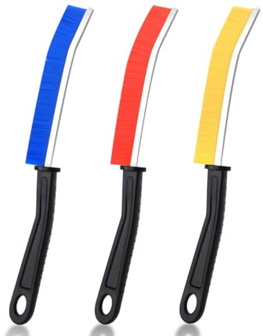 SUOXU Cepillo de limpieza de grietas, baño, inodoro, cocina, ranura de puerta de ventana y cepillo limpiador profundo para grietas, cuidado del hogar y limpieza, herramienta multifuncional de limpieza