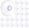 20 Pcs Glass Suction Pads 40mm Window Suction Cups Without Hooks PVC Plastic Sucker for Kitchen and Bathroom Desk Window Wall Car(Transportation deformation can be restored by soaking in hot water)