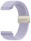 Wanme Cinturino compatibile per Garmin Vivoactive 5/Forerunner 55/Forerunner 245/254 Music/Forerunner 645/645 Music Donna Uomo 20 mm Cinturino magnetico elastico per Nebbia viola 20 mm)