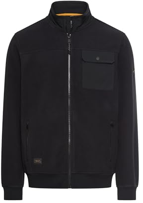 camel active Herren Sweatjacke im Regular Fit | Sweatjacke mit reflektierenden Details und weiteren Funktionen und Taschen im Regular Fit