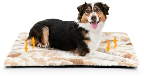 Cat Self-Heating Plush Pad, 60 x 45 cm, Electric-Free, Non-Slip, Grey | Silent Thermal Layer, Soft & Cozy, Anti-Slip, Machine Washable, Smooth Zipper & Durable Cover, Indoor and Outdoor Use
