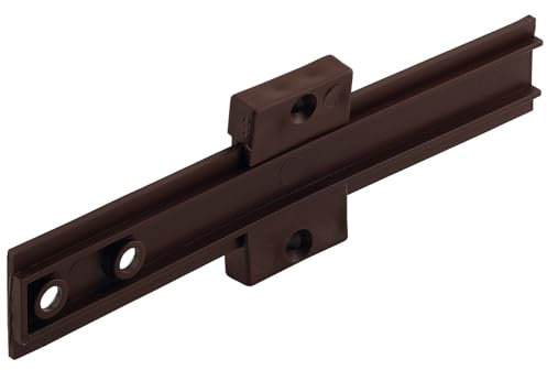 cyclingcolors Glissière Porte Réfrigérateur Encastrable Charnière Accompagnement Guide 150 mm Frigo Plastique Meuble, Marron