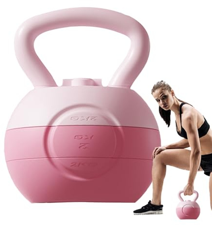 Fitness Kettlebell – 12 Zoll verstellbares Gewicht | Kurzhantel aus PE-Kunststoff – wassergefülltes Heimfitnessgerät für Krafttraining, kompaktes, langlebiges Design mit bequemem Griff für Indoor-Work