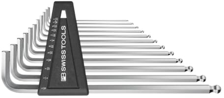 PB Swiss Tools 6-kant-Winkelschraubendreher-Satz zöllig, verchromt, Anzahl Schraubendreher: 12Z