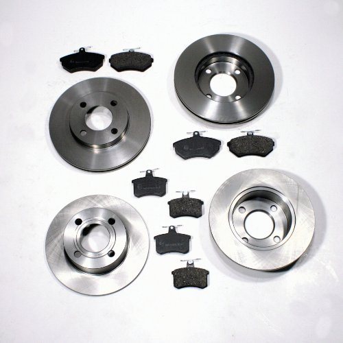 Bremsscheiben Bremsen + Beläge für vorne + hinten