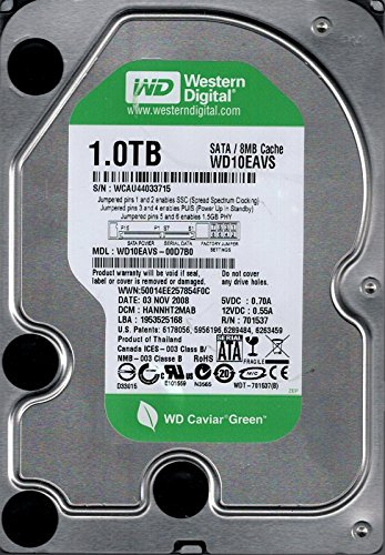 Western Digital wd10eavs-00d7b0 DCM: hannht2mab 1 TB