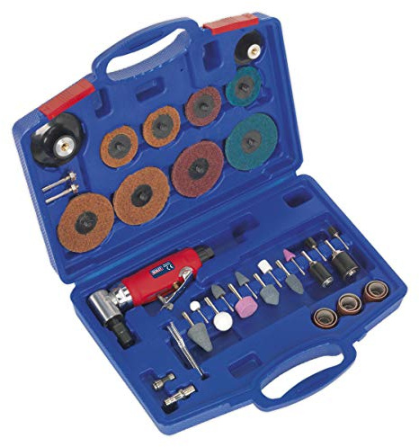 Sealey Generation Air Angle Die Grinder/Sander 42-Piece Sanding Tool Kit
