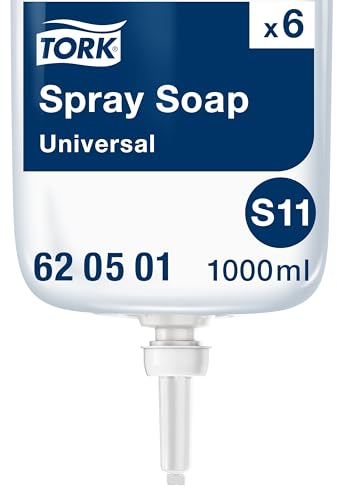 Tork Sprayseife S11, Flüssigseife mit frischem Duft, 6 x 1.000ml, 620501