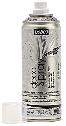 Pébéo decoSpray - Pintura de efecto granito auxiliar para decoración interior y exterior multisustrato - 200 ml - Acabado mate