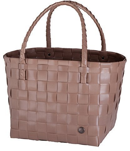 Handed By Handgewebt Paris shopper Tasche, Braun (cappuccino), 27 x 31 x 24 cm