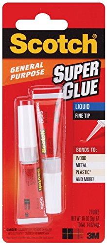 Scotch Super Glue Liquid 2 ct (5 Pack)