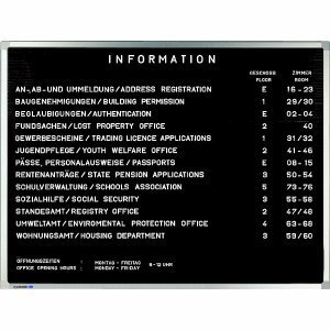 Legamaster Rillentafel Premium 40x60cm schwarz