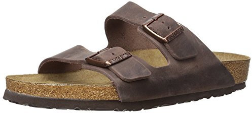 Birkenstock Unisex Arizona Soft Footbed Sandal, Habana Oiled Leather, 40 M EU/9-9.5 B(M) US Women/7-7.5 B(M) US Men