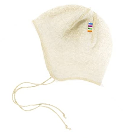 Joha - 100% Wolfleece Beanie - Weiß - Unisex - Kind - Hut