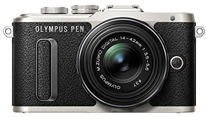 OM SYSTEM OLYMPUS Pen E-PL8 Black Body with 14-42mm IIR Black Lens
