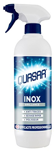 QUASAR Reinigungsmittel Edelstahl 650 ml – Lot de 4