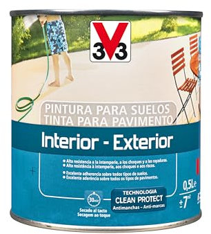V33 PINTURA SUELOS INTERIOR EXTERIOR ROJO ARCILLA SATINADO 0,5L