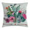 ABAKUHAUS Kaktus Kissenbezug, Dornige Boho-Blüten, mit Reißverschluss Waschbar Beidseitiger Digitaldruck Klare Farben Hochwertige Stoff, 45 x 45 cm, Grün Magenta