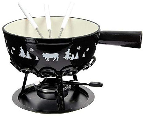 Table & Cook Fondue-Set, Alpenform, Schwarz