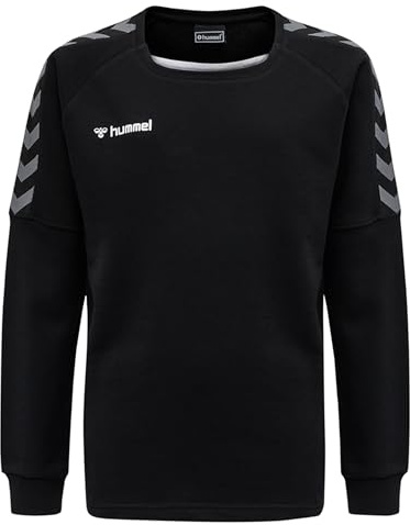 hummel Jungen Sweatshirt Hmlauthentic Kids Training Sweat, Black/White, 176, 205374-2114-176