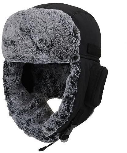 Winter Warm Trapper Jagd Hut Ohrenklappen Trooper Russisch Mütze Maske Ushanka Pelzmützen Männer Frauen