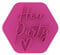 LissieLou Hen Party Cookie Stamp Hen Bridal Bachelorette Party Theme Icing Fondant Embosser - Light Pink
