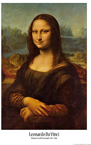 1art1 Leonardo Da Vinci Poster Mona Lisa, 1503–1506 Plakat | Bild 91x61 cm