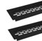 2 x SO-TECH® Grille de Ventilation 484 x 60 mm Grille Perforée Noir Aération Porte Grille Cheminée