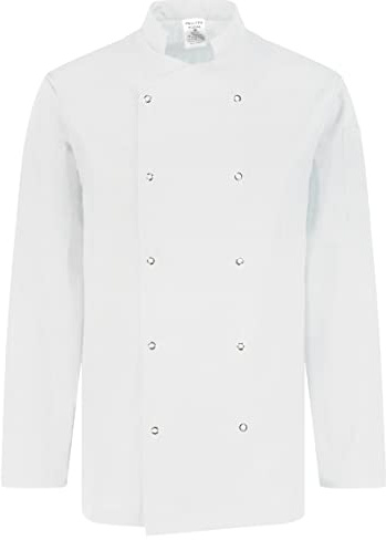 PALLTEX Nozomi LS Giacca da Cuoco Professionale e Unisex a Maniche Lunghe con I Bottoni Giacca da Cuoco Ristorante Divisa da Cuoco
