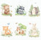 CreativeRobin Boho Waldtiere Poster-Set fürs Kinderzimmer I Babyzimmer Deko
