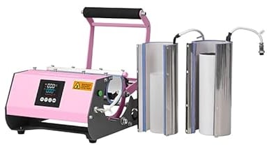 Craft Express Elite Pro Max 2 in 1 Tumbler Pressmaschine für Sublimationsrohlinge - Rosa Tumbler Wärmepresse für Sublimationsbecher - Sublimationsbecher Pressmaschine für Sublimation Tassen Basteln