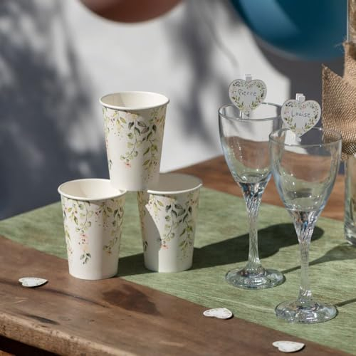 SANTEX 7950-10, Sachet de 10 Gobelets Mariage végétal