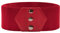 Fashion Solid Farbe 10cm Breiter Kleid Gürtel Übergröße Schmale Passform Kleidgürtel Rot S
