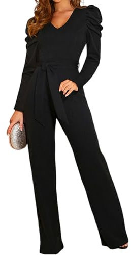 Coloody Tute da Donna Monopezzi e Tutine da Donna Lunghe a Gamba Larga con Cintura Pantaloni Lungo Elegante Jumpsuit