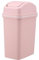 BOKIOESDE Durable Plastic Kitchen Trash Can with Removable Swing-top Lid Best for in Kitchen Top Kitchen Trash Swing Top Kitchen (Pink, 27 * 17.7 * 41)